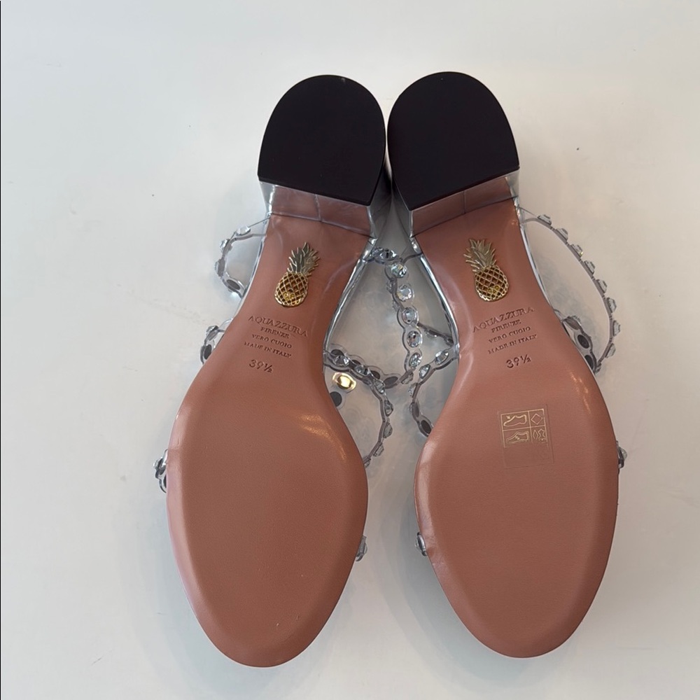 NWT Aquazzura Silver Women's Sandals - Picture 5 of 6